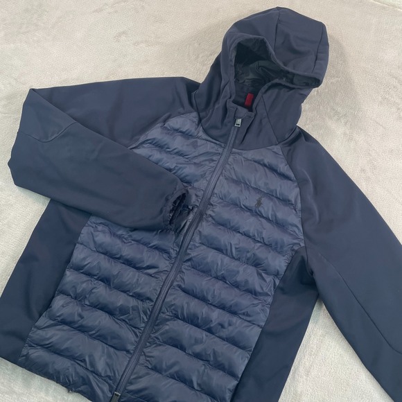 Polo Ralph Lauren Thor Hybrid Hooded Jacket Men Larger Navy